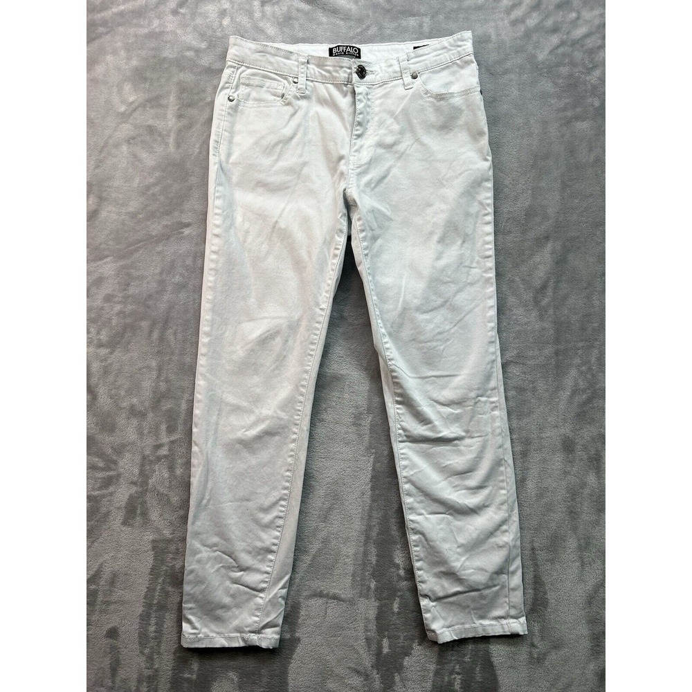 Buffalo Women Sz 6/28 Light Blue Jean Daily Mid Rise Stretch Skinny Ankle Glazer